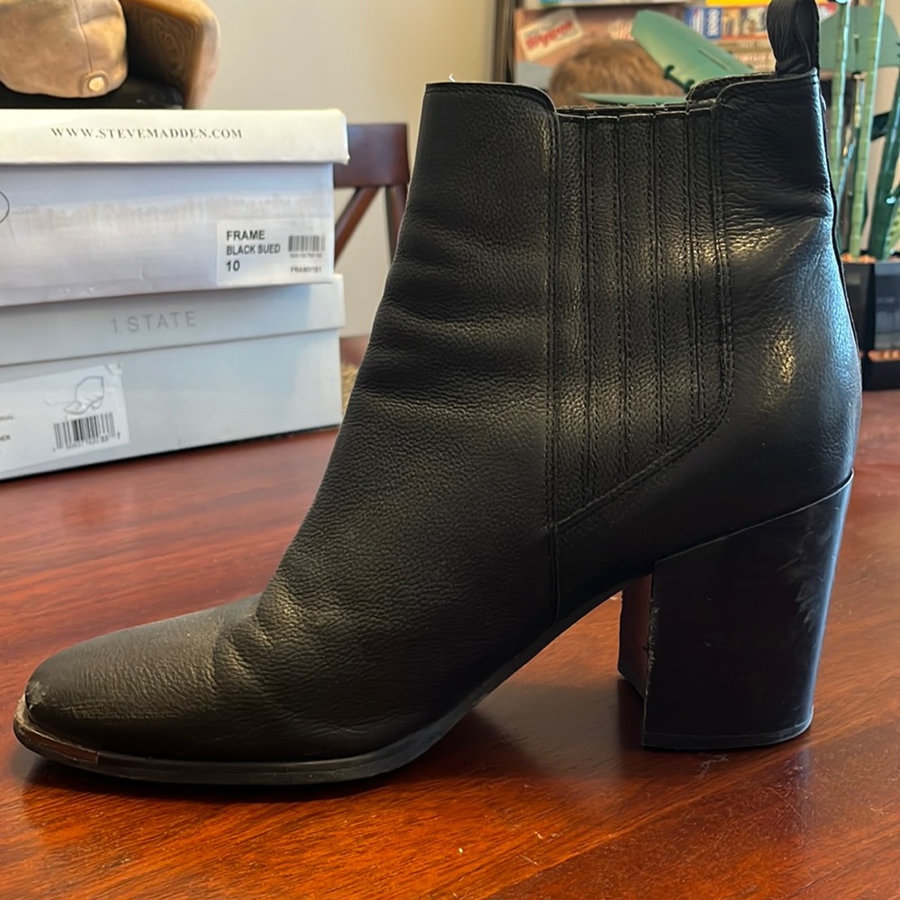 Black ankle boots